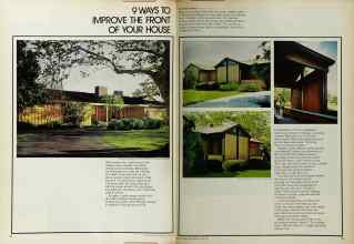 Better Homes & Gardens June 1972 Magazine Article: 9 WAYS TO IMPROVE THE FRONT OF YOUR HOUSE