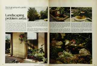 Better Homes & Gardens June 1972 Magazine Article: Landscaping problem areas