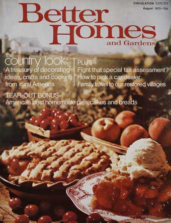 Better Homes & Gardens August 1972 Magazine Cover