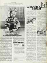 Better Homes & Gardens August 1972 Magazine Article: GARDENING IN AUGUST