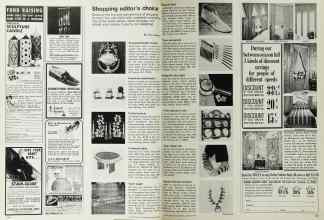 Better Homes & Gardens August 1972 Magazine Article: Shopping editor's choice