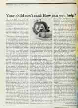 Better Homes & Gardens October 1972 Magazine Article: Your child can't read: How can you help?