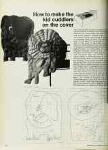 Better Homes & Gardens October 1972 Magazine Article: How to make the kid cuddlers on the cover