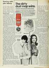 Better Homes & Gardens October 1972 Magazine Article: Sewing with pile fabrics