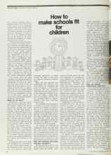 Better Homes & Gardens November 1972 Magazine Article: How to make schools fit for children