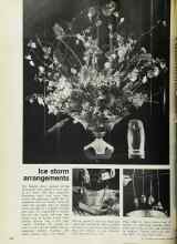 Better Homes & Gardens November 1972 Magazine Article: Ice storm arrangements