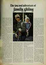 Better Homes & Gardens November 1972 Magazine Article: The joy and adventure of family skiing