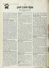 Better Homes & Gardens November 1972 Magazine Article: 11 pet care tips to ignore