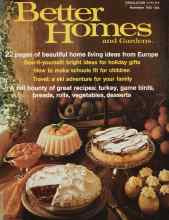 Better Homes & Gardens November 1972 Magazine Cover