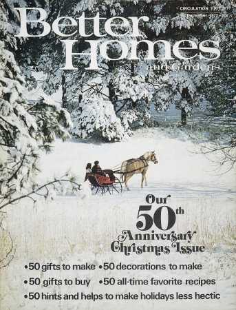 Better Homes & Gardens December 1972 Magazine Cover