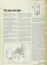 Better Homes & Gardens December 1972 Magazine Article: The man next door
