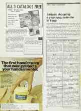 Better Homes & Gardens January 1973 Magazine Article: Bargain shopping: a year-long calendar to keep