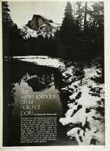 Better Homes & Gardens January 1973 Magazine Article: The winter splendors of our national parks