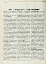 Better Homes & Gardens February 1973 Magazine Article: How to avoid those land-Sale frauds