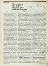 Better Homes & Gardens February 1973 Magazine Article: Travel agents: how to tell the good guys from the bad guys