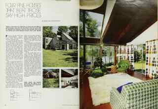 Better Homes & Gardens February 1973 Magazine Article: FOUR FINE HOUSES THAT BENT THOSE SKY-HIGH PRICES