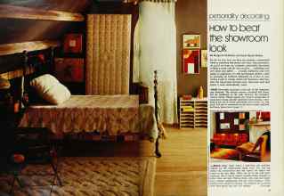 Better Homes & Gardens February 1973 Magazine Article: Personality decorating: How to beat the showroom look
