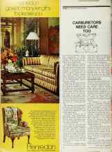 Better Homes & Gardens March 1973 Magazine Article: CARBURETORS NEED CARE TOO