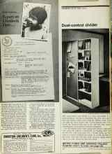 Better Homes & Gardens March 1973 Magazine Article: Dual-control divider