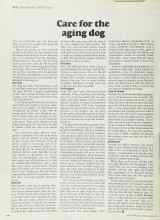 Better Homes & Gardens March 1973 Magazine Article: Care for the aging dog