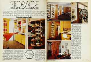Better Homes & Gardens March 1973 Magazine Article: STORAGE SOLUTIONS FOR THE OVERSTUFFED HOUSE