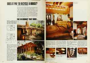 Better Homes & Gardens March 1973 Magazine Article: DOES IT PAY TO RECYCLE A HOUSE?