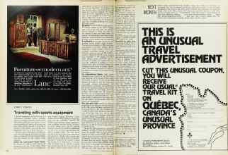 Better Homes & Gardens March 1973 Magazine Article: Traveling with sports equipment