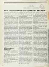 Better Homes & Gardens April 1973 Magazine Article: What you should know about preschool education