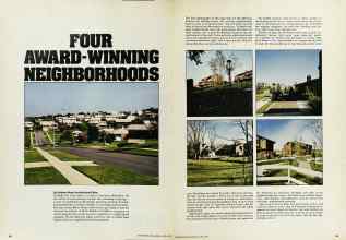 Better Homes & Gardens April 1973 Magazine Article: FOUR AWARD-WINNING NEIGHBORHOODS