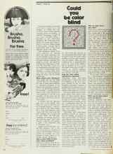 Better Homes & Gardens May 1973 Magazine Article: Could you be color blind