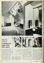 Better Homes & Gardens May 1973 Magazine Article: A penthouse suite from attic space