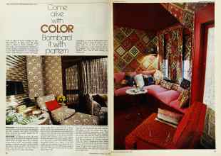 Better Homes & Gardens May 1973 Magazine Article: Come alive with COLOR