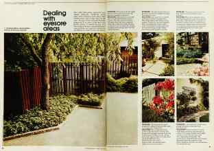 Better Homes & Gardens May 1973 Magazine Article: Dealing with eyesore areas