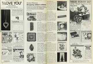 Better Homes & Gardens May 1973 Magazine Article: Better Homes Shopping editor's choice