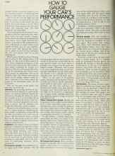 Better Homes & Gardens June 1973 Magazine Article: HOW TO GAUGE YOUR CAR'S PERFORMANCE