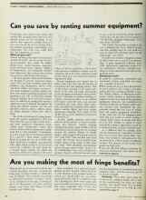 Better Homes & Gardens June 1973 Magazine Article: Are you making the most of fringe benefits?