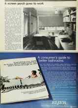 Better Homes & Gardens June 1973 Magazine Article: A screen porch goes to work