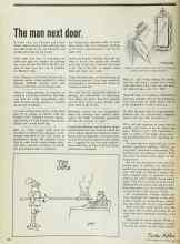 Better Homes & Gardens June 1973 Magazine Article: The man next door