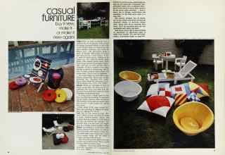 Better Homes & Gardens June 1973 Magazine Article: Casual FURNITURE