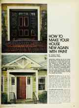 Better Homes & Gardens August 1973 Magazine Article: HOW TO MAKE YOUR HOUSE NEW AGAIN WITH PAINT