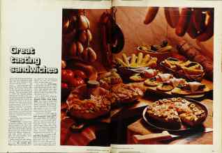 Better Homes & Gardens August 1973 Magazine Article: Great tasting sandwiches