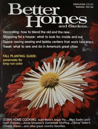 Better Homes & Gardens September 1973 Magazine Cover