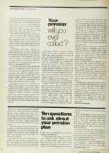 Better Homes & Gardens September 1973 Magazine Article: Ten questions to ask about your pension plan