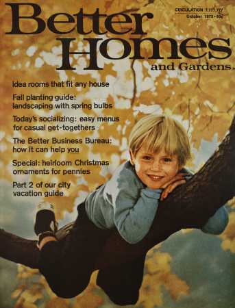 Better Homes & Gardens October 1973 Magazine Cover