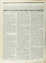 Better Homes & Gardens October 1973 Magazine Article: SHOULD YOU HOLD YOUR CHILD BACK IN SCHOOL?