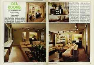 Better Homes & Gardens October 1973 Magazine Article: IDEA ROOMS: pick the features that fit your family