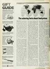 Better Homes & Gardens November 1973 Magazine Article: The sobering facts about food prices