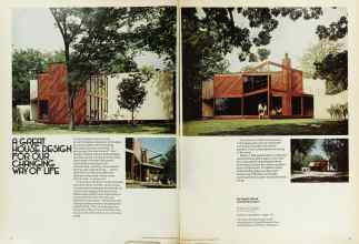 Better Homes & Gardens November 1973 Magazine Article: A GREAT HOUSE DESIGN FOR OUR CHANGING WAY OF LIFE