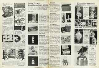Better Homes & Gardens November 1973 Magazine Article: Shopping editor's choice