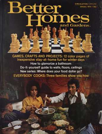 Better Homes & Gardens January 1974 Magazine Cover